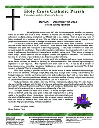Bulletin for the 2nd Sunday of Advent